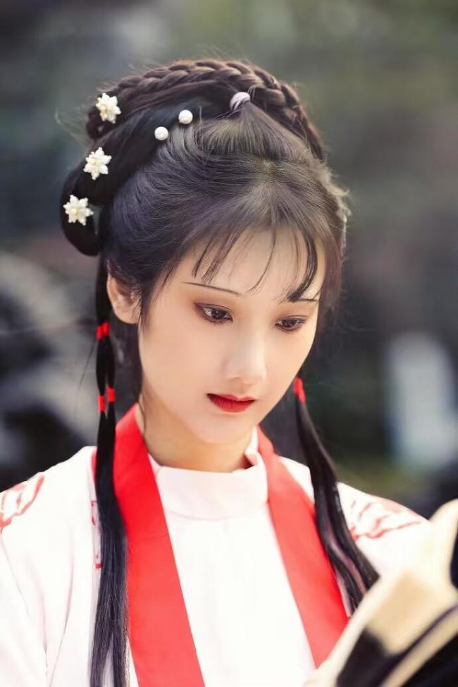 林黛玉妆容教程-第6张图片-古都长安汉服妆造体验馆