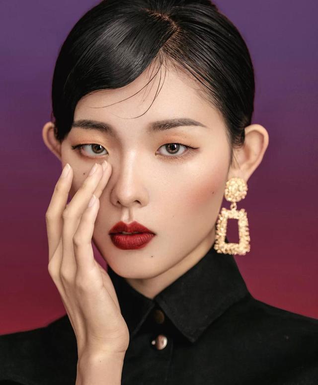 单眼皮的妆容-第6张图片-古都长安汉服妆造体验馆