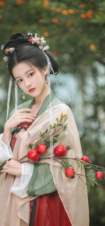 汉服的妆容-第21张图片-古都长安汉服妆造体验馆