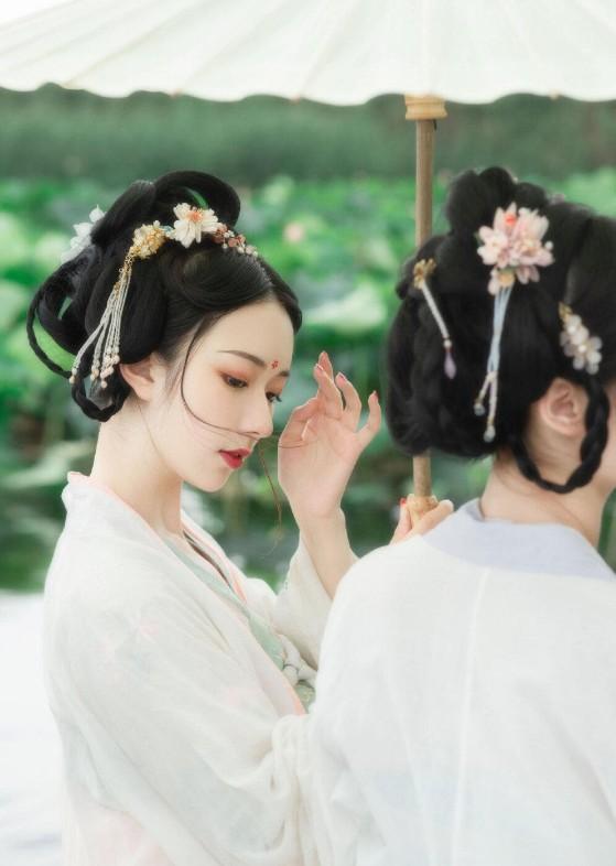 汉服的妆容-第31张图片-古都长安汉服妆造体验馆
