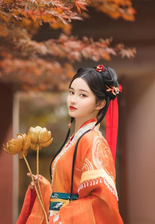 汉服的妆容-第33张图片-古都长安汉服妆造体验馆