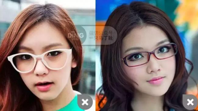 戴眼镜的妆容-第31张图片-古都长安汉服妆造体验馆