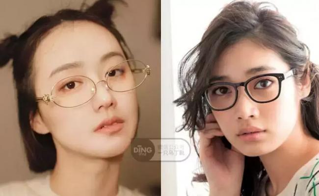 戴眼镜的妆容-第35张图片-古都长安汉服妆造体验馆