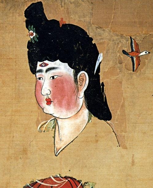 唐朝桃花妆-第8张图片-古都长安汉服妆造体验馆