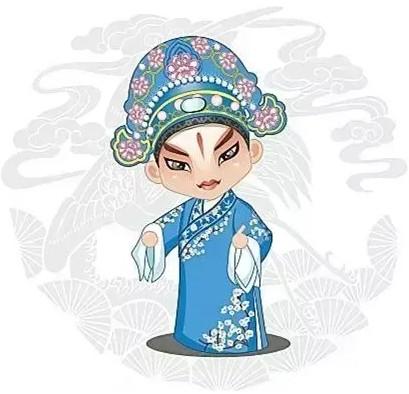 戏曲男舞台妆-第1张图片-古都长安汉服妆造体验馆