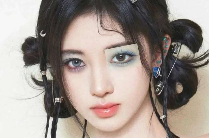 辣妹妆画法-第5张图片-古都长安汉服妆造体验馆