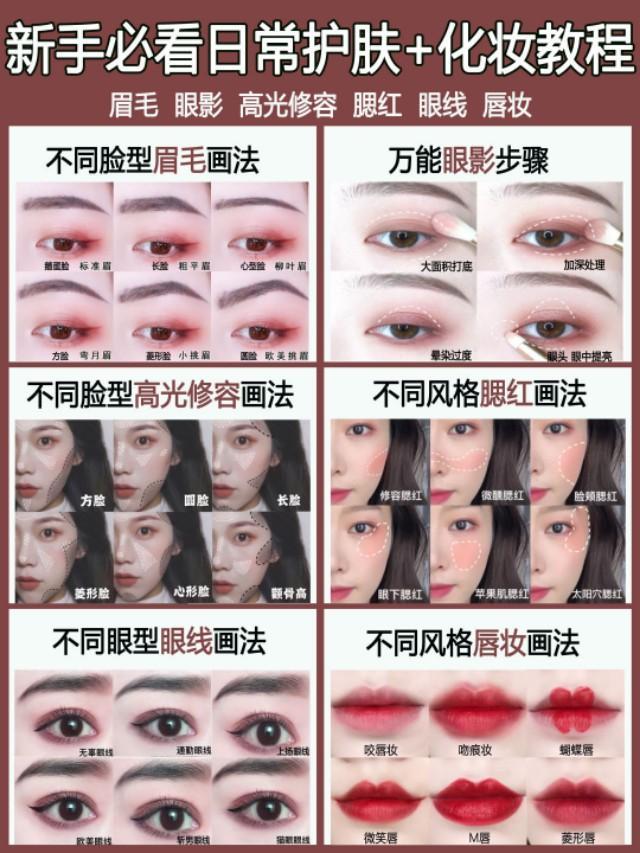5.5的彩妆画法-第1张图片-古都长安汉服妆造体验馆