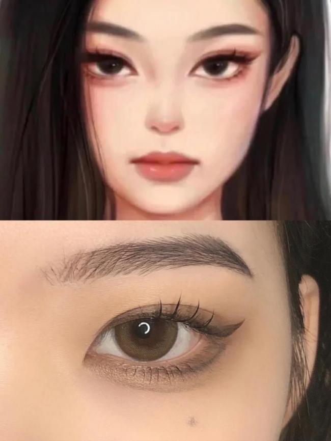 下垂小猫眼妆画法-第1张图片-古都长安汉服妆造体验馆 下垂小猫眼妆画法-第1张图片-古都长安汉服妆造体验馆