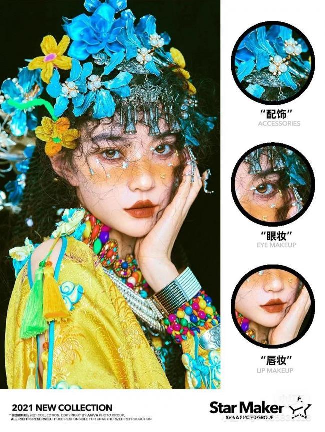 创意妆面-第2张图片-古都长安汉服妆造体验馆
