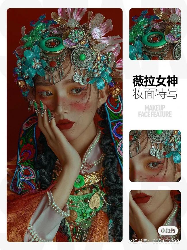 创意妆面-第22张图片-古都长安汉服妆造体验馆
