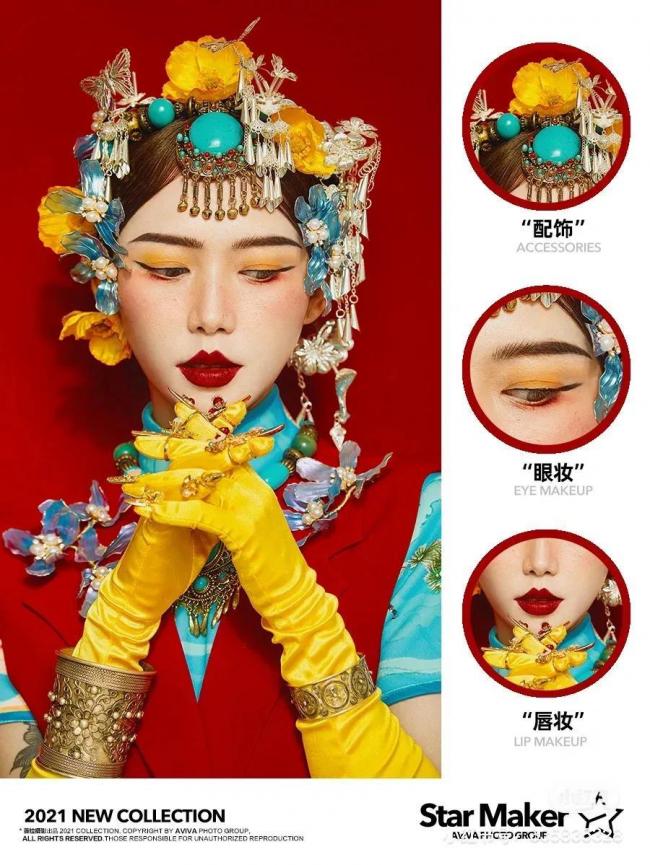 创意妆面-第56张图片-古都长安汉服妆造体验馆