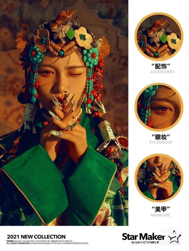 创意妆面-第63张图片-古都长安汉服妆造体验馆