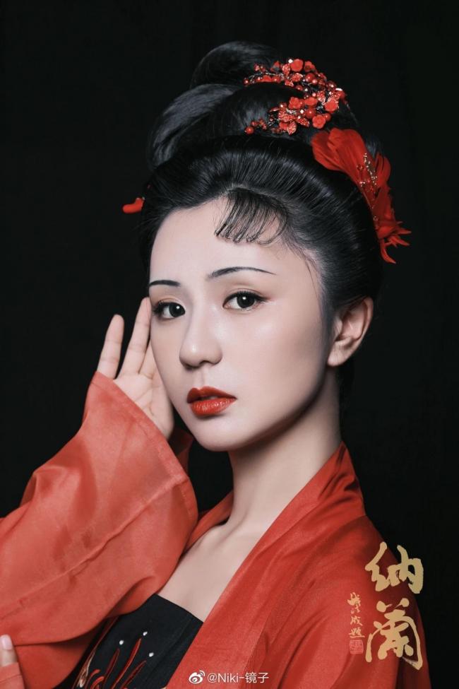 唐朝妆面-第2张图片-古都长安汉服妆造体验馆