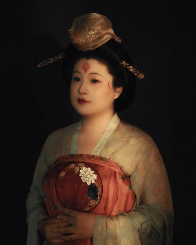 唐朝妆面-第16张图片-古都长安汉服妆造体验馆