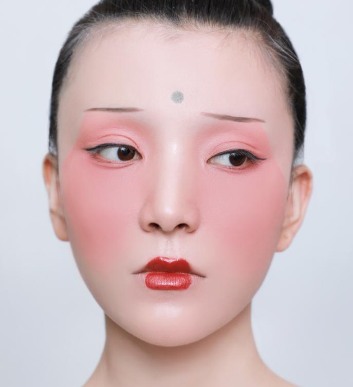 唐朝妆面-第22张图片-古都长安汉服妆造体验馆