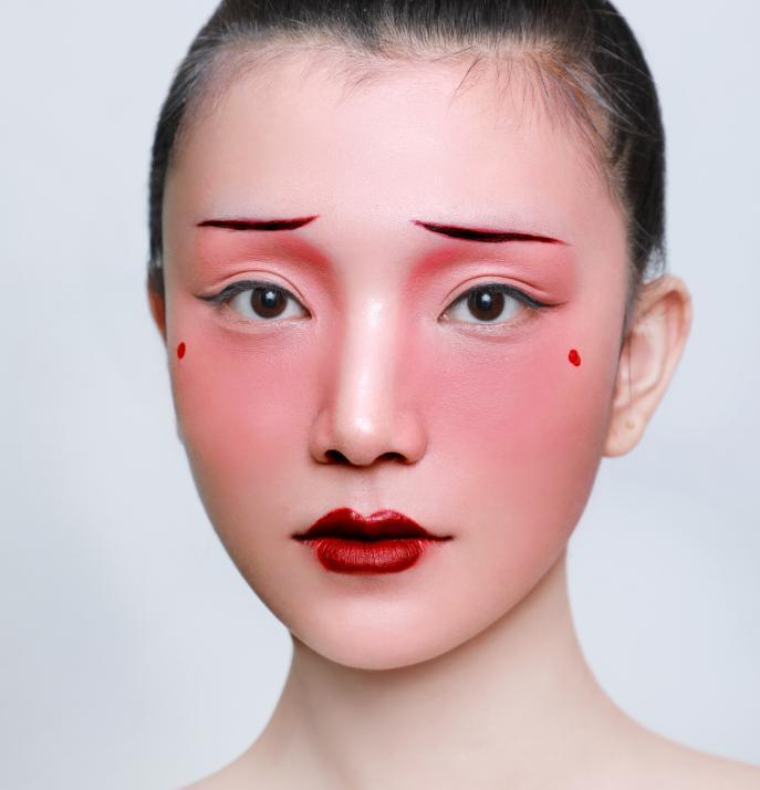 唐朝妆面-第23张图片-古都长安汉服妆造体验馆