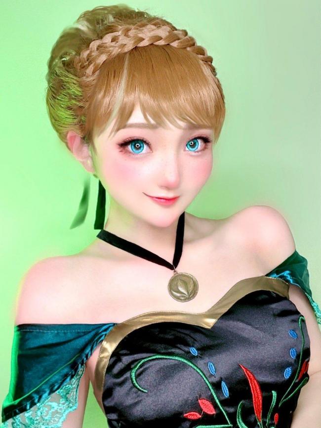 cos萌妹妆面-第3张图片-古都长安汉服妆造体验馆
