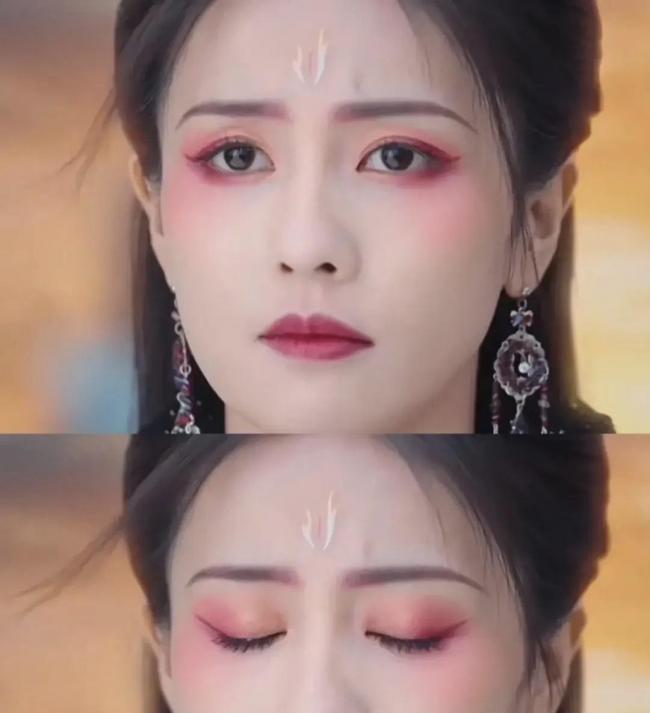 凤凰女神妆面-第3张图片-古都长安汉服妆造体验馆