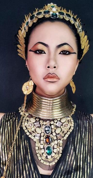 艳后妆面-第4张图片-古都长安汉服妆造体验馆