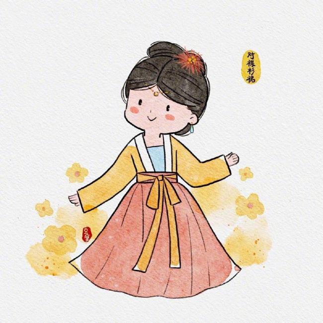 袄裙妆造-第3张图片-古都长安汉服妆造体验馆
