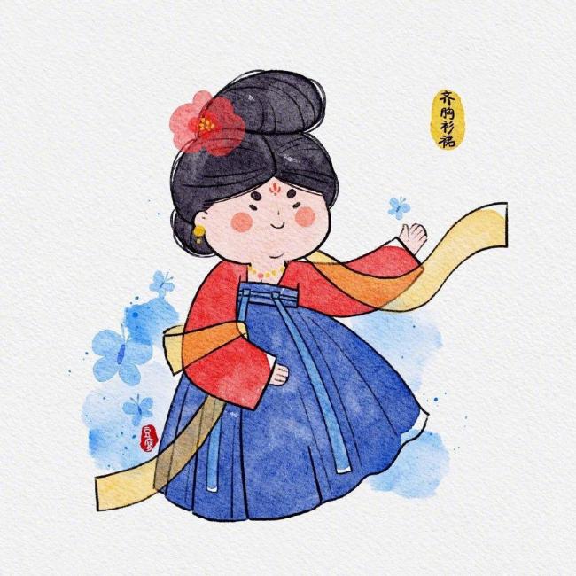 袄裙妆造-第5张图片-古都长安汉服妆造体验馆
