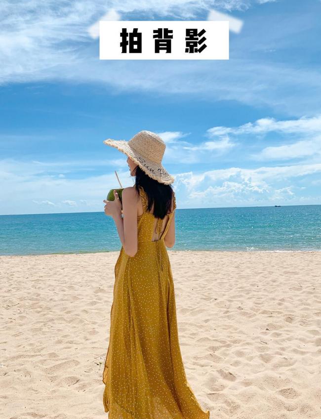 海边拍照姿势-第2张图片-古都长安汉服妆造