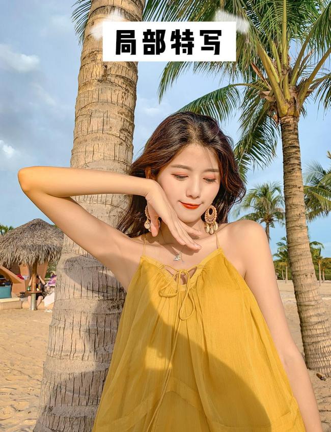 海边拍照姿势-第3张图片-古都长安汉服妆造