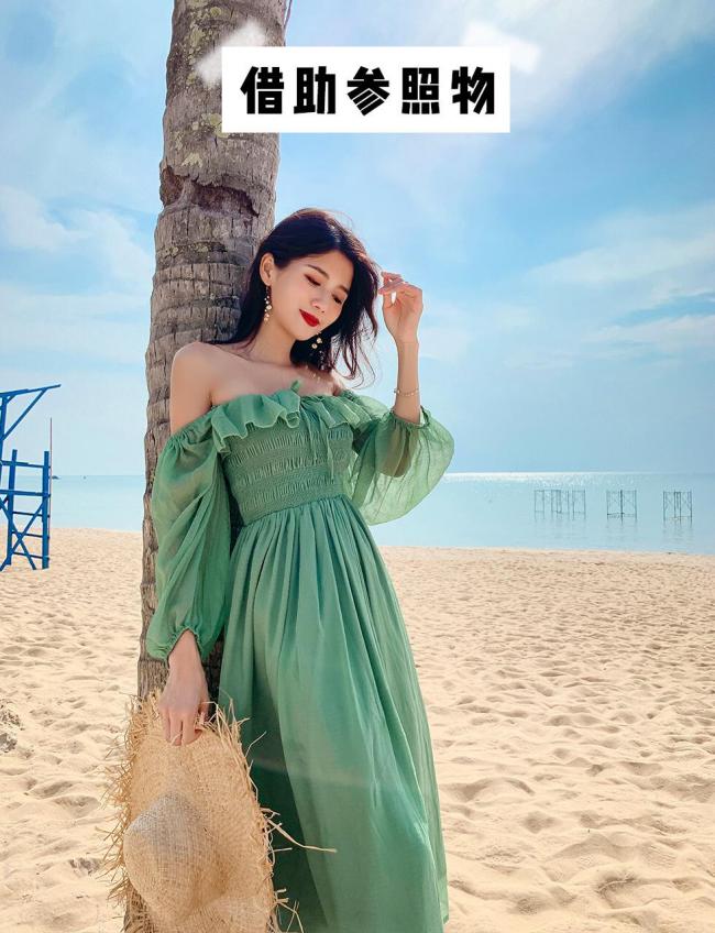海边拍照姿势-第4张图片-古都长安汉服妆造