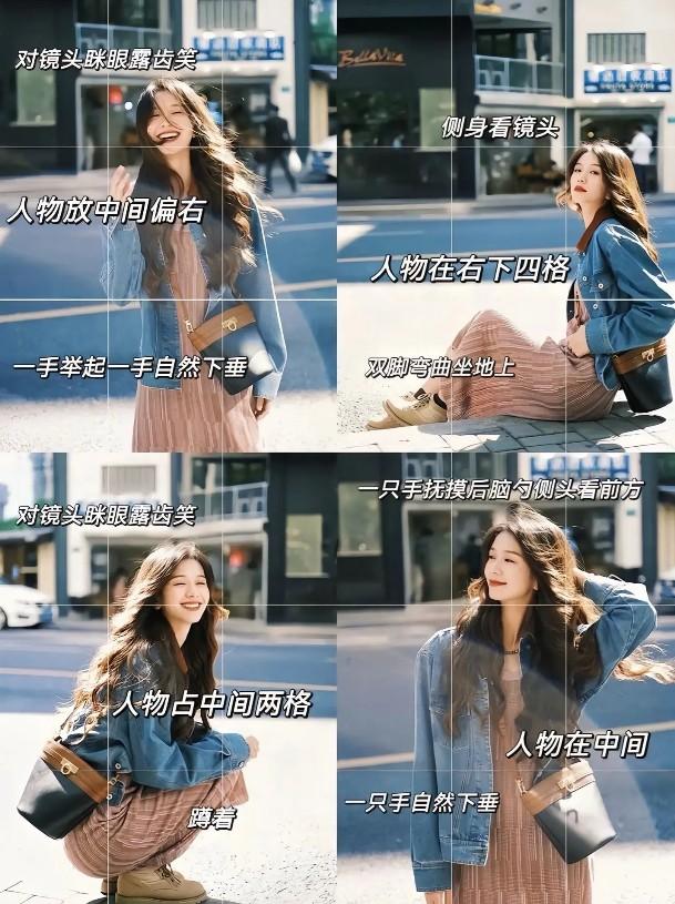 拍照姿势大全-第4张图片-古都长安汉服妆造体验馆