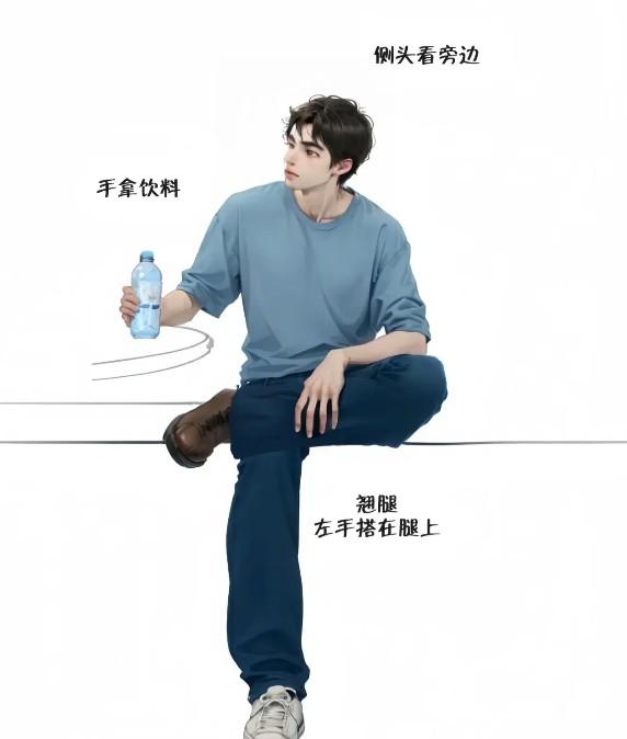 男生拍照姿势-第5张图片-古都长安汉服妆造