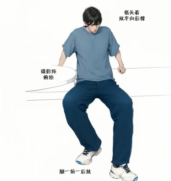 男生拍照姿势-第9张图片-古都长安汉服妆造