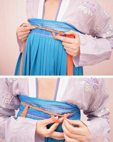 汉服齐胸襦裙穿法-第7张图片-古都长安汉服妆造