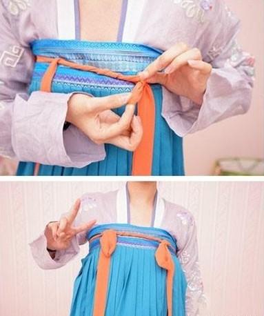汉服齐胸襦裙穿法-第8张图片-古都长安汉服妆造