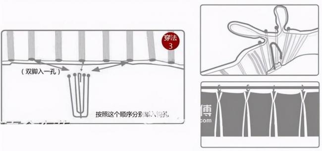 窗帘挂钩穿法-第2张图片-古都长安汉服妆造