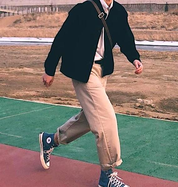 男士阔腿裤的正确穿法-第37张图片-古都长安汉服妆造体验馆