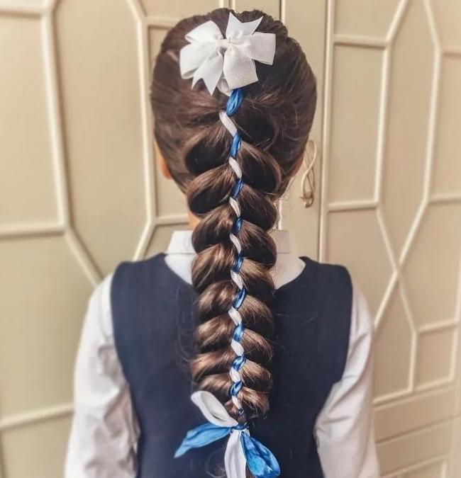 小女孩长头发简单扎法-第18张图片-古都长安汉服妆造体验馆