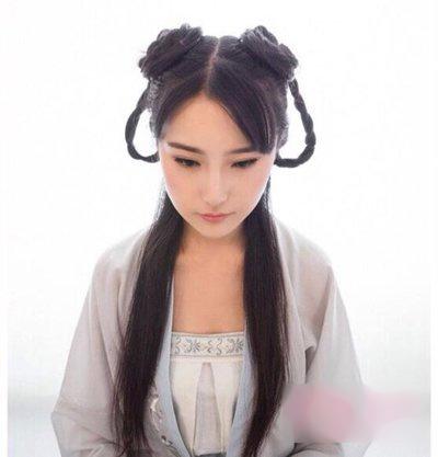 儿童古装头发简单扎法-第6张图片-古都长安汉服妆造体验馆