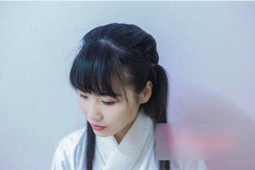 儿童古装头发简单扎法-第9张图片-古都长安汉服妆造体验馆