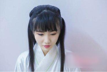 儿童古装头发简单扎法-第8张图片-古都长安汉服妆造体验馆