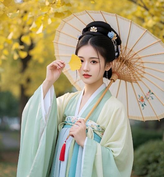 秋日银杏汉服特辑｜大慈恩寺+兴庆宫古风氛围感拍摄全攻略-第3张图片-古都长安汉服妆造